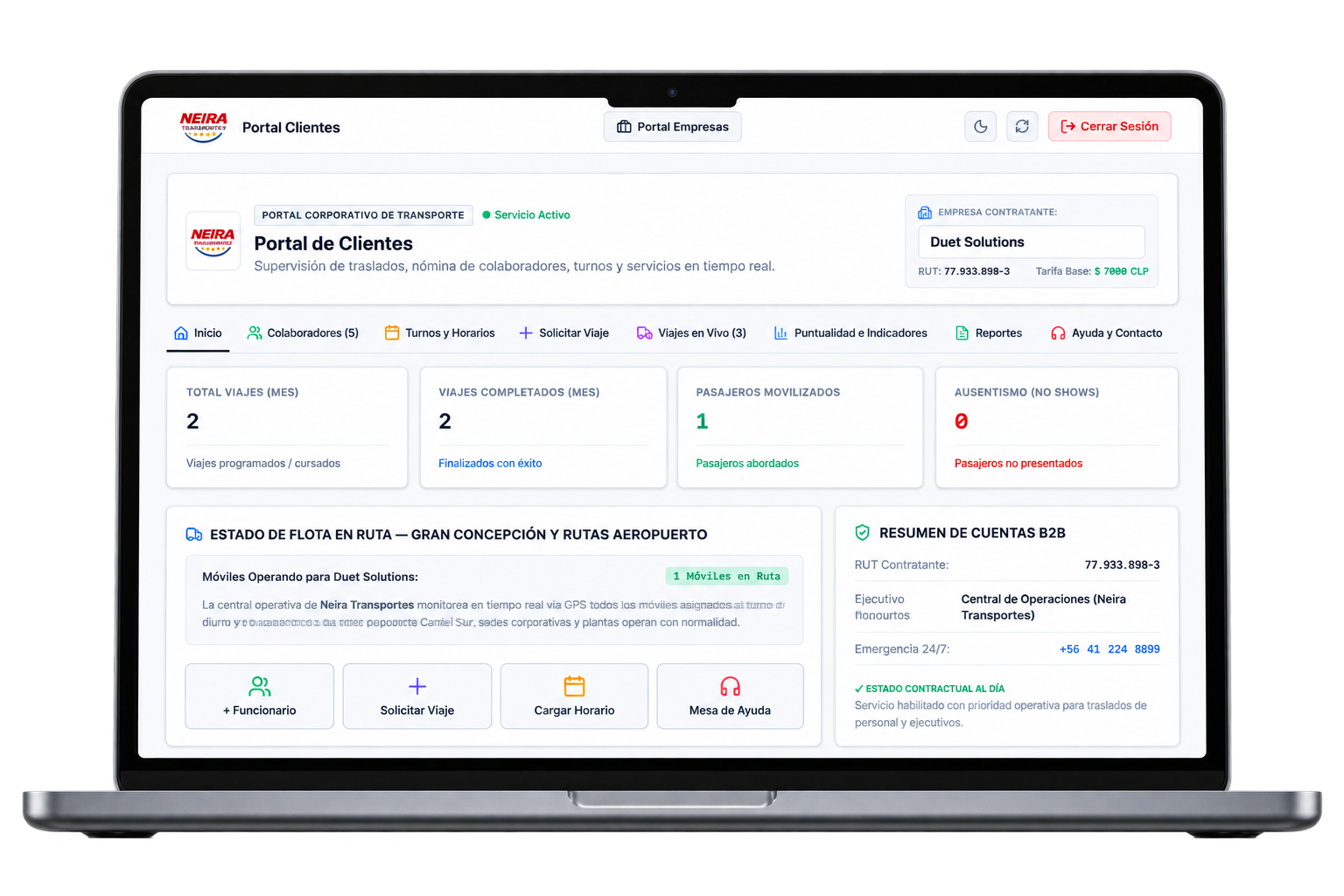 Portal Clientes Sistema Neira